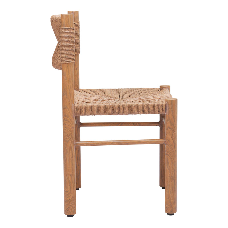 Zuo Iska 704050 Dining Chair - Natural IMAGE 2