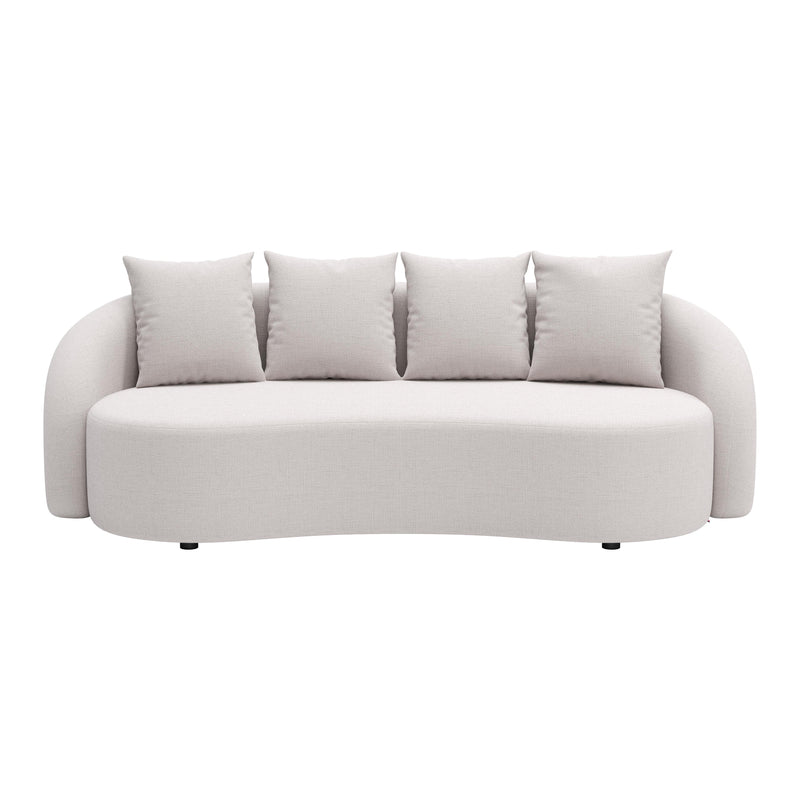 Zuo 704018 Sunny Isles Sofa - Beige IMAGE 3