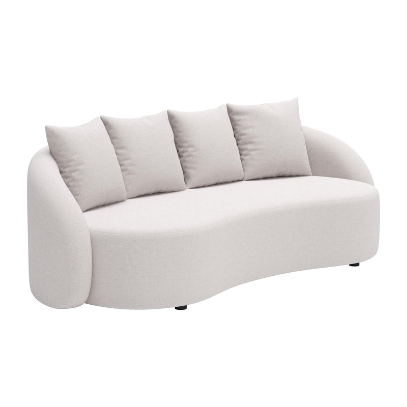 Zuo 704018 Sunny Isles Sofa - Beige IMAGE 6