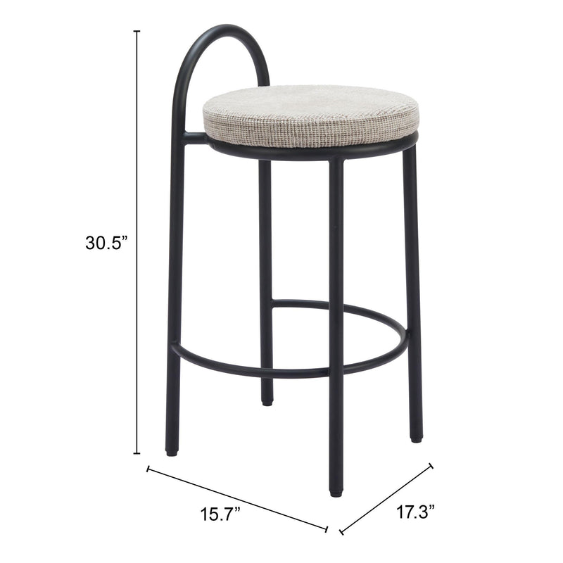 Zuo Sisal Counter Height Stool 110096 IMAGE 9