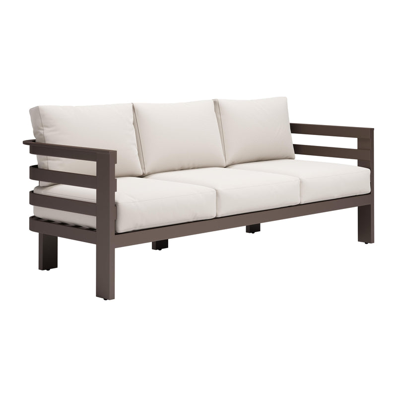 Zuo 704041 Bal Harbor Sofa - White IMAGE 1