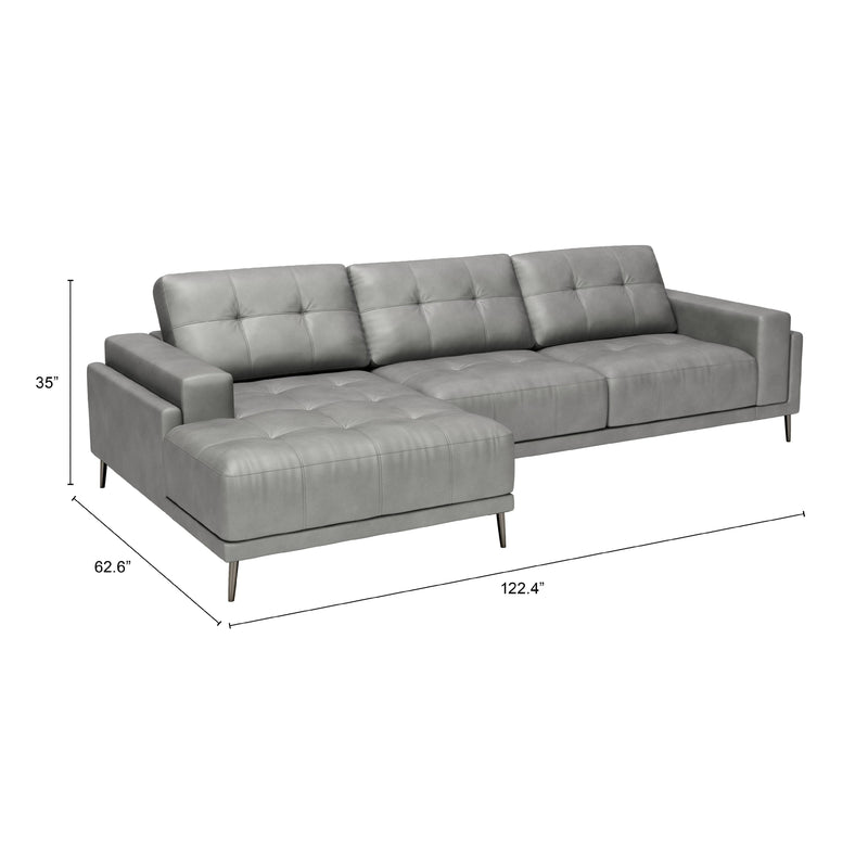 Zuo Bliss Leather Sectional 110373 IMAGE 7