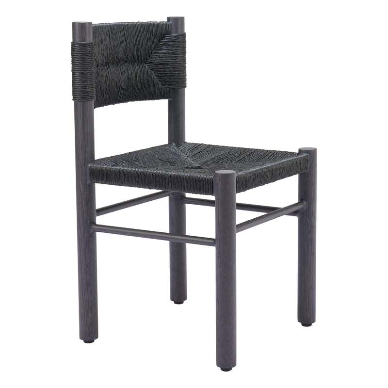 Zuo 704049 Iska Dining Chair - Black IMAGE 1