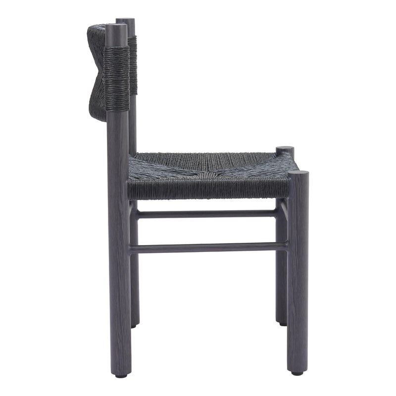 Zuo 704049 Iska Dining Chair - Black IMAGE 2