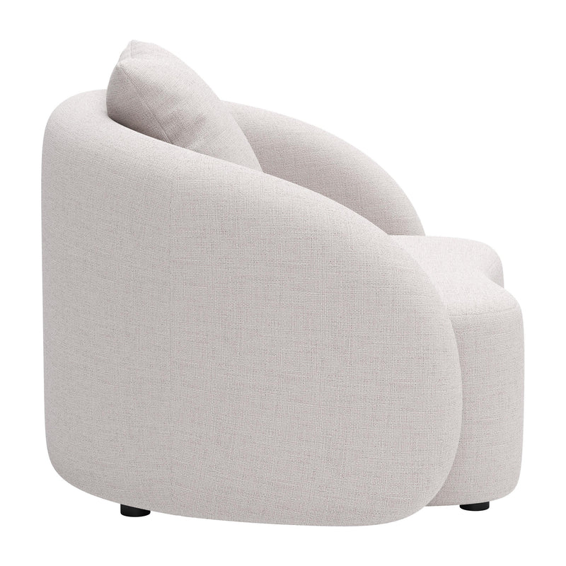 Zuo 704017 Sunny Isles Accent Chair - Beige IMAGE 2