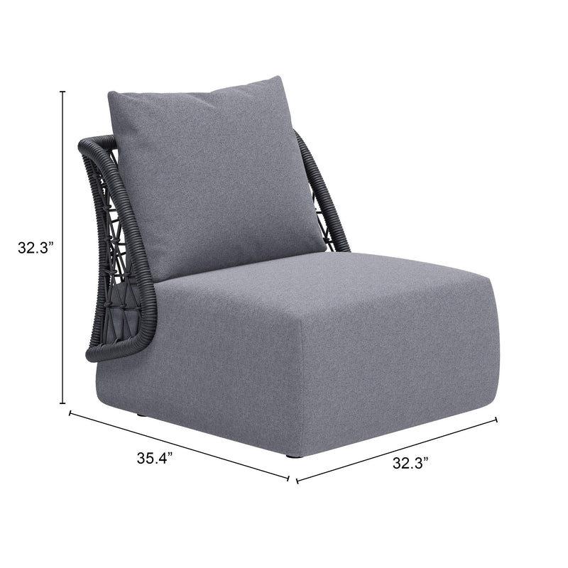 Zuo 704024 Mekan Accent Chair - Gray IMAGE 12