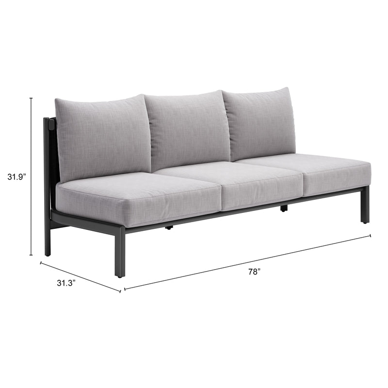 Zuo 704047 Horizon Sofa - Gray IMAGE 13