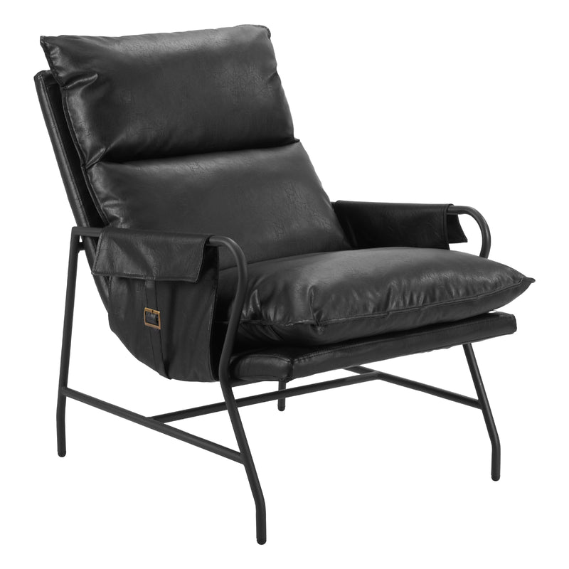 Zuo Halaus 110204 Accent Chair - Black IMAGE 1