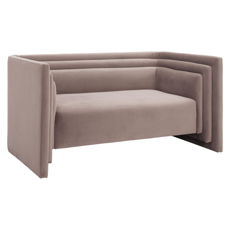 Zuo Trippel 110306 Loveseat - Taupe IMAGE 1