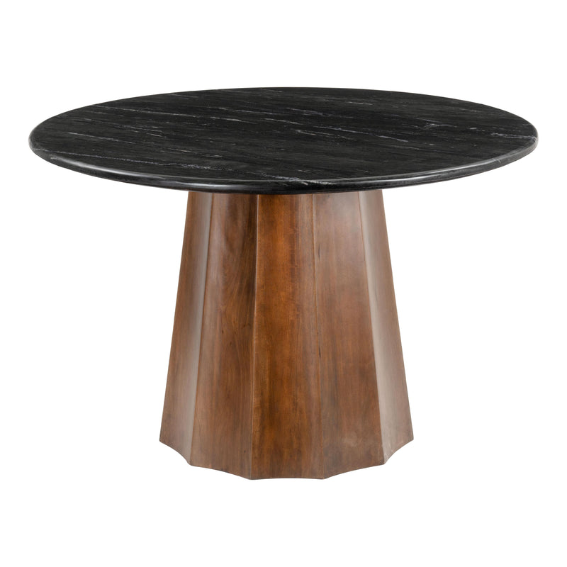 Zuo Aipe 110248 Dining Table - Black & Brown IMAGE 1