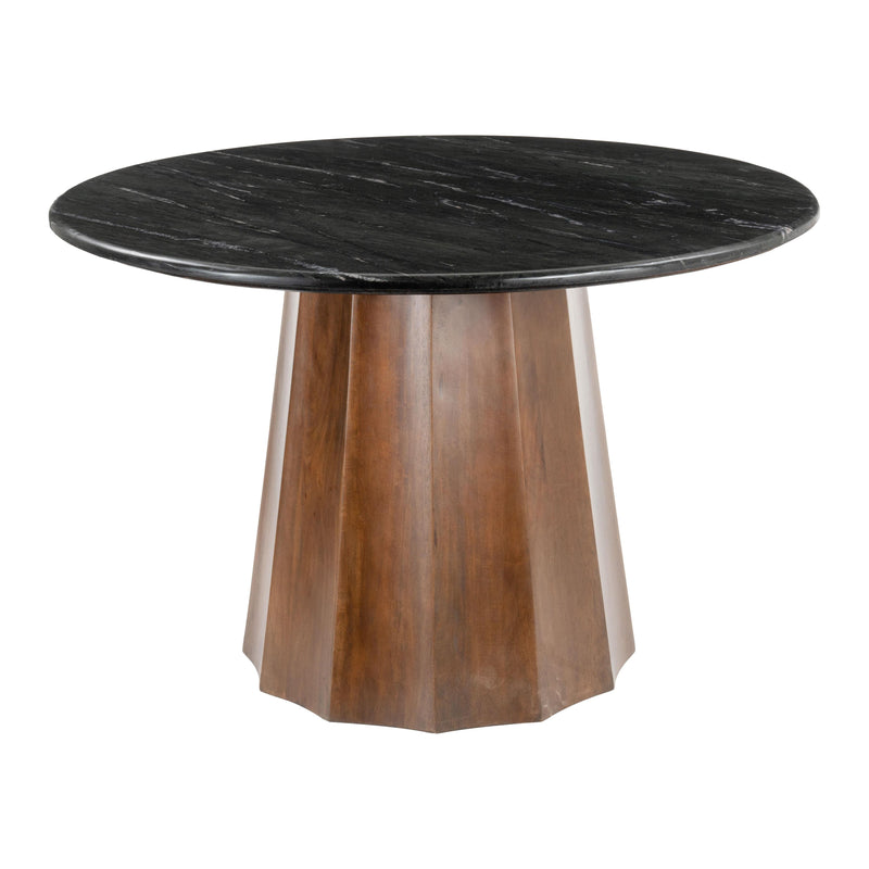 Zuo Aipe 110248 Dining Table - Black & Brown IMAGE 2