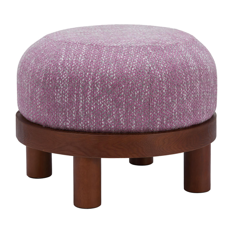 Zuo Gome 110185 Ottoman - Wisteria Purple IMAGE 1