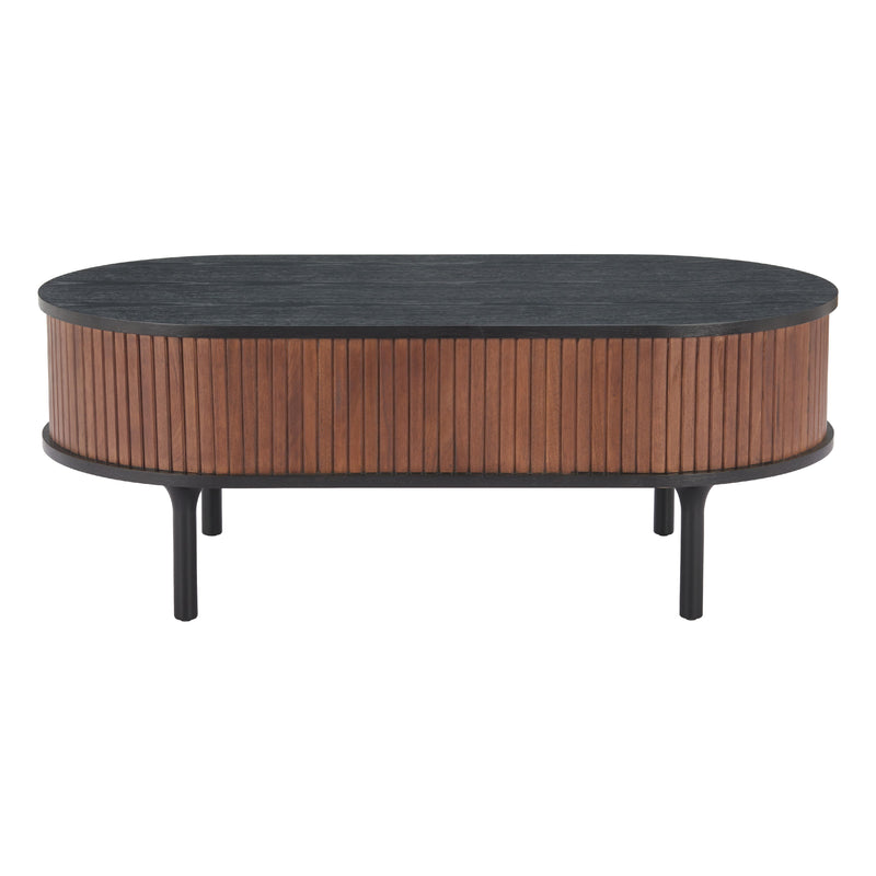 Zuo Koriana 110298 Coffee Table - Black & Walnut IMAGE 4