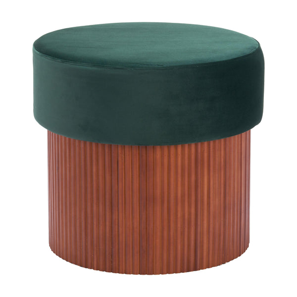 Zuo Boto 110182 Storage Ottoman - Green IMAGE 1