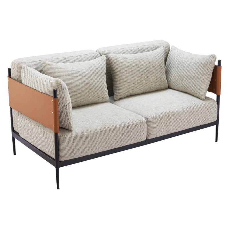 Zuo Stirbe 110345 Loveseat - Grey IMAGE 6