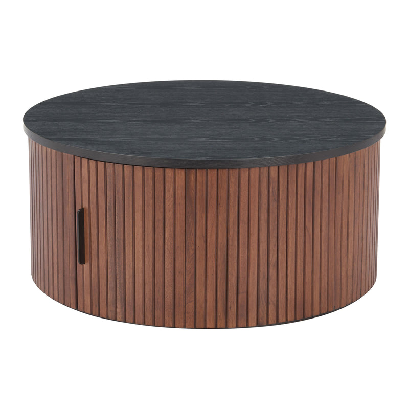 Zuo Nejaus 110299 Coffee Table - Black & Walnut IMAGE 1