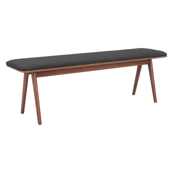 Zuo Kazwali 110301 Bench - Black & Walnut IMAGE 1