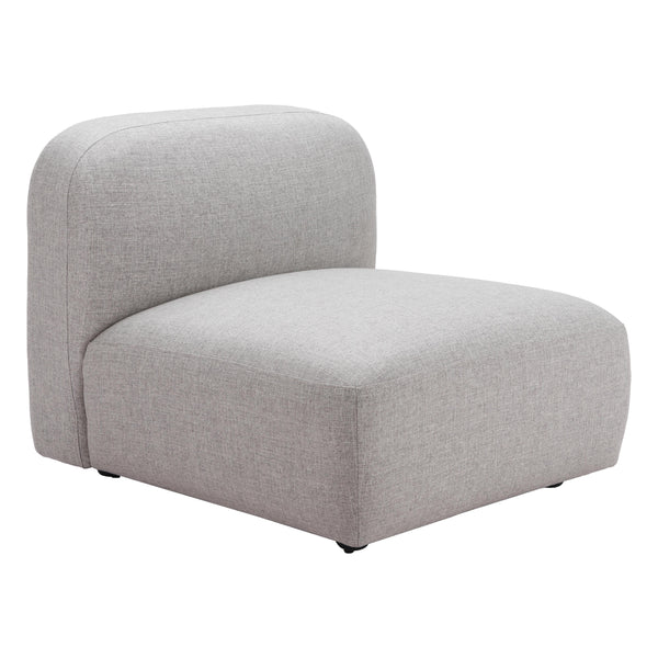 Zuo Biak 110367 Middle Chair - Grey IMAGE 1