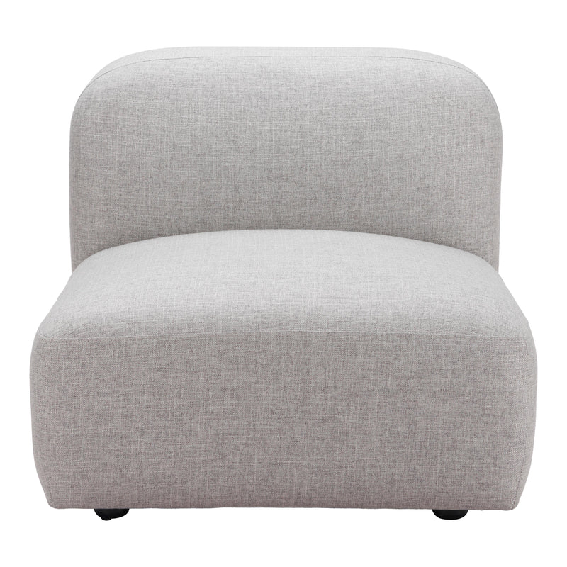 Zuo Biak 110367 Middle Chair - Grey IMAGE 3