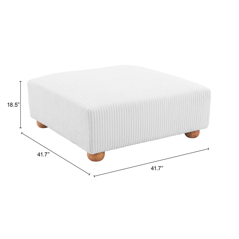 Zuo Tayte 110304 Ottoman - White IMAGE 9