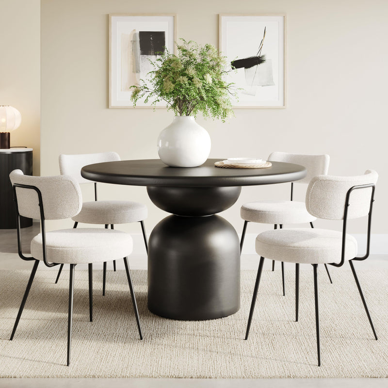 Zuo Hals 110227 Dining Table - Black IMAGE 7