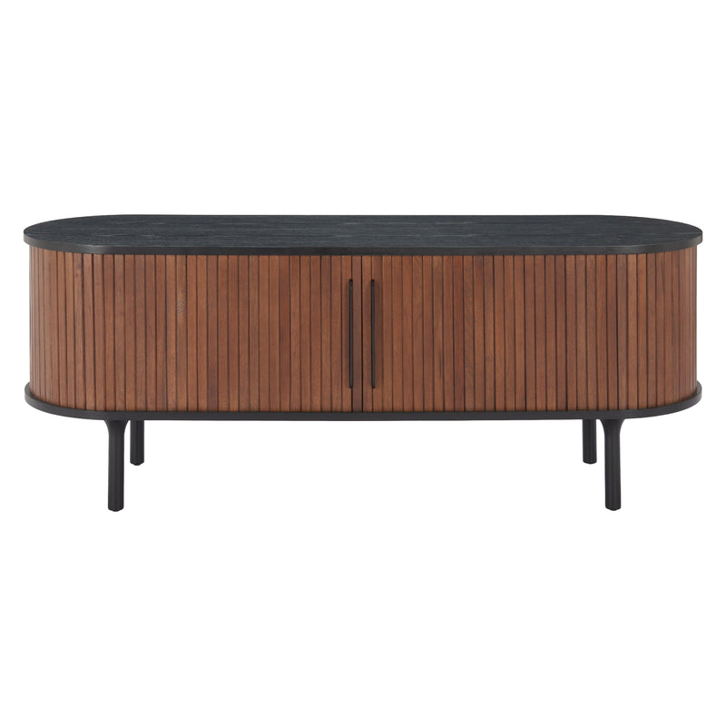 Zuo Koriana 110297 Entertainment Stand - Black & Walnut IMAGE 3