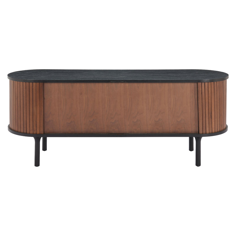 Zuo Koriana 110297 Entertainment Stand - Black & Walnut IMAGE 4