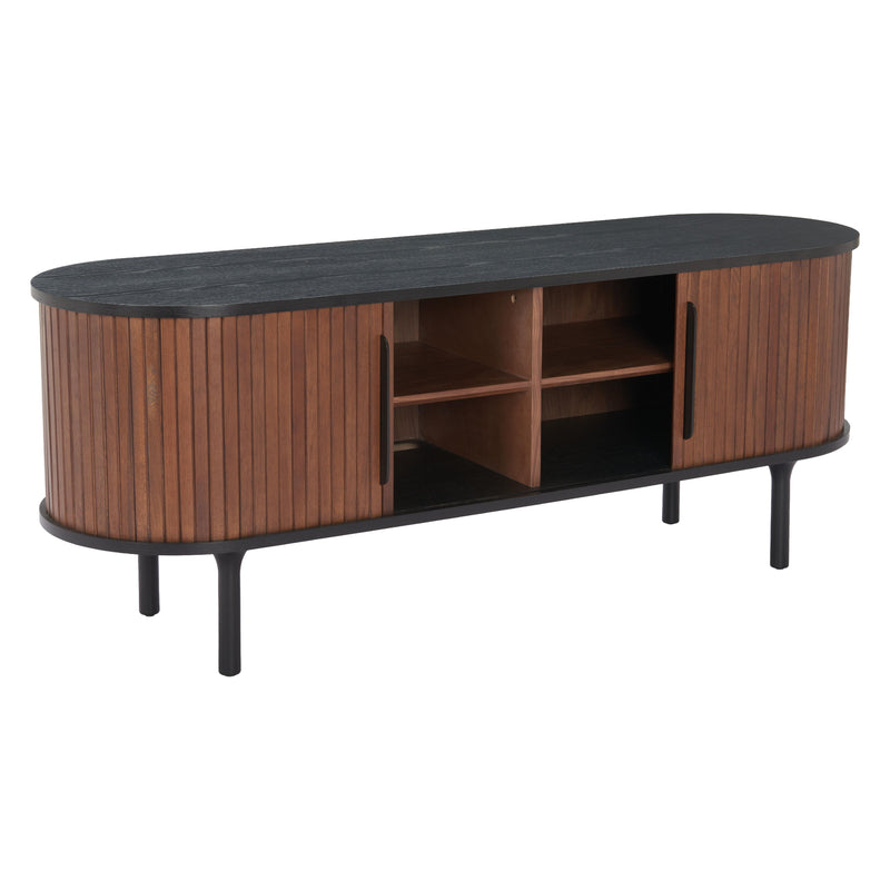 Zuo Koriana 110297 Entertainment Stand - Black & Walnut IMAGE 6