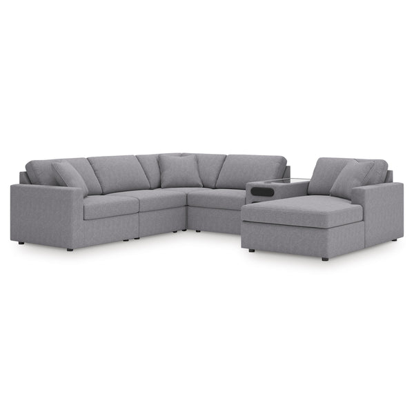 Signature Design by Ashley Modmax 92104S51 6 pc Sectional with Audio System and Chaise IMAGE 1