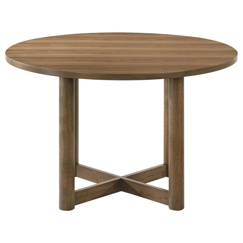 Coaster Furniture Round Crestmore Dining Table 108570 IMAGE 3