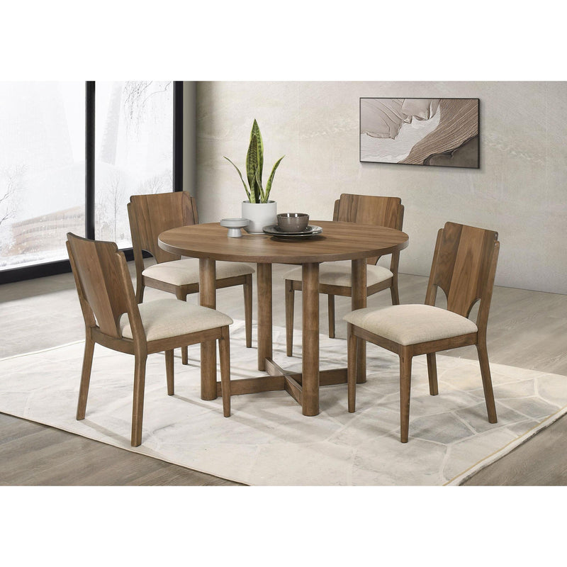 Coaster Furniture Round Crestmore Dining Table 108570 IMAGE 6