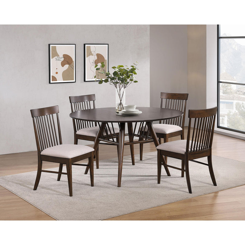 Coaster Furniture Round Everton Dining Table 108891 IMAGE 5