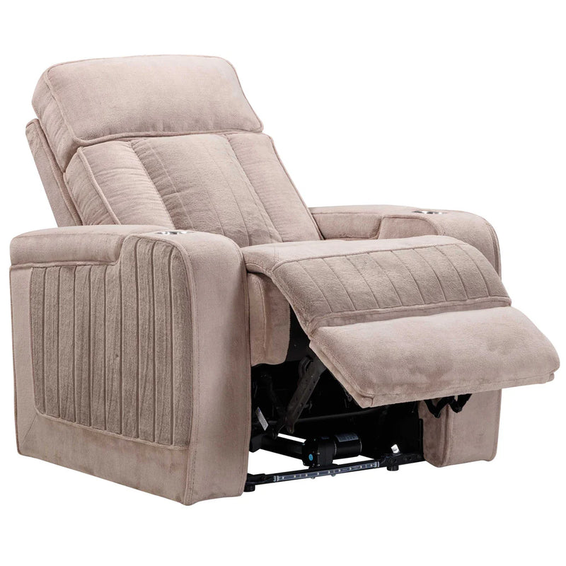 EQUINOX - MUSHROOM Power Recliner with Power Headrest