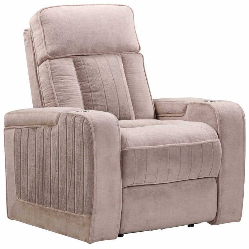 EQUINOX - MUSHROOM Power Recliner with Power Headrest