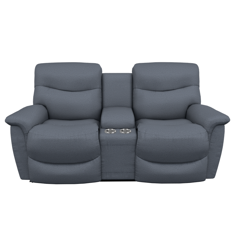 La-Z-Boy James Power Reclining Loveseat with Console, Headrest, & Lumbar U49521 C181286